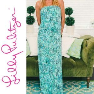 Lilly Pulitzer Morada Maxi Dress Shorely Blue
